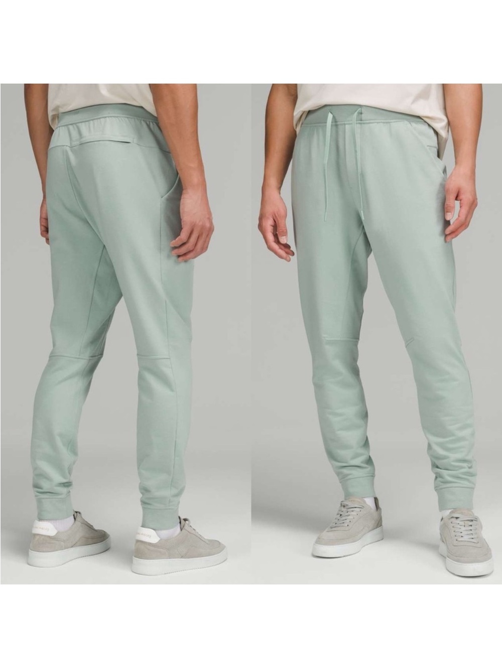 Lululemon City Sweat Jogger Silver Blue Men’s L Stretch French Terry Pants